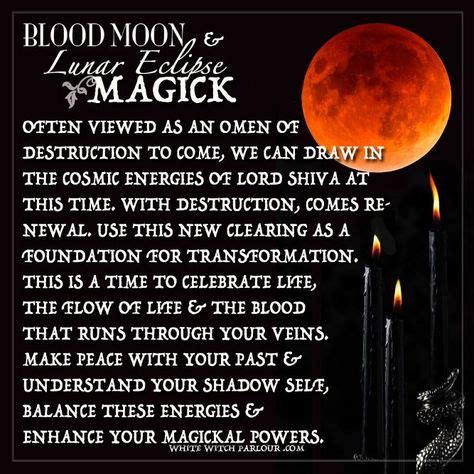 The relationship between the blood moon and lunar magic in Wicca